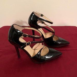 Women's Black Patent Guess Heels Size 6